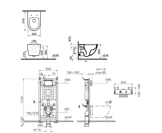 Готовое решение vitra sento 9830b003-7207 безободковый с тонкой крышкой микролифт в Актобе фото № 3