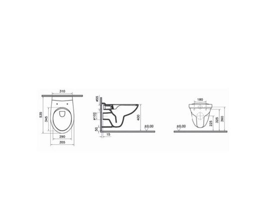 унитаз с инсталляцией vitra normus 7855b003-0075 6013 в Актобе фото № 2