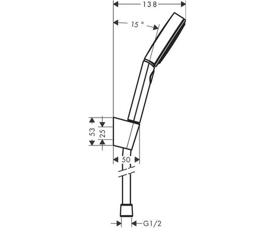 Душевой набор hansgrohe pulsify select s 24302670 черный в Актобе фото № 2