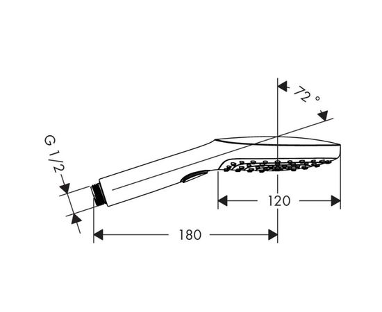 Душевая лейка hansgrohe raindance select e 120 3jet 26520700, матовый белый в Актобе фото № 2