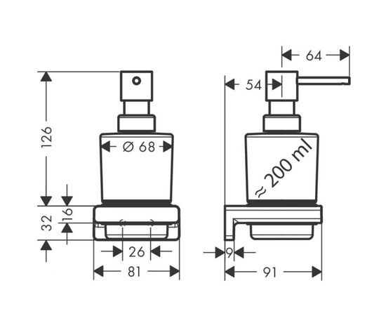 Диспенсер для жидкого мыла hansgrohe  addstoris 41745990 в Актобе фото № 2