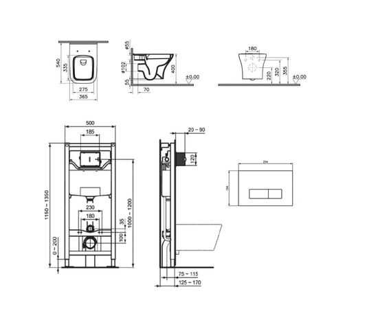 унитаз с инсталляцией 4в1 vitra 7484b003-0075 r020467 r0121aa slim lift в Актобе фото № 2