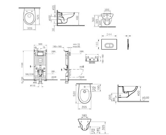 Набор 5в1 vitra 6855-6231-700-1873-4061506 в Актобе фото № 2