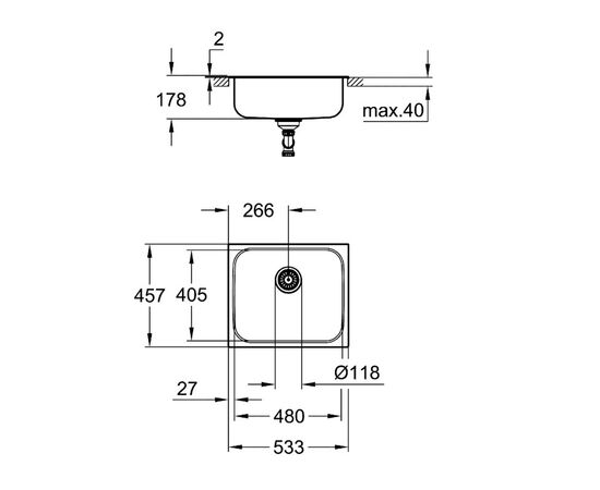 Кухонная мойка grohe k200 31719sd0 в Актобе фото № 4