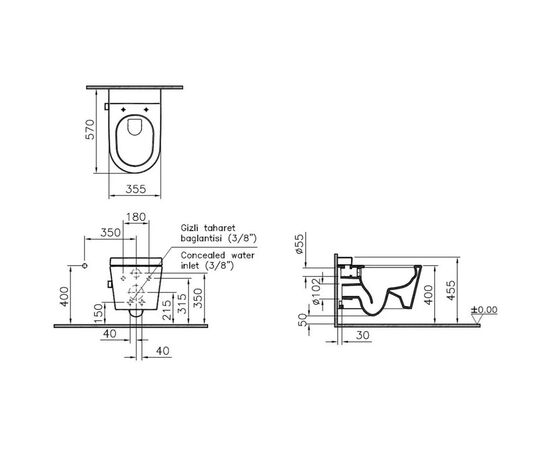 унитаз подвесной vitra nest 5176b003-6233 функция биде в Актобе фото № 5