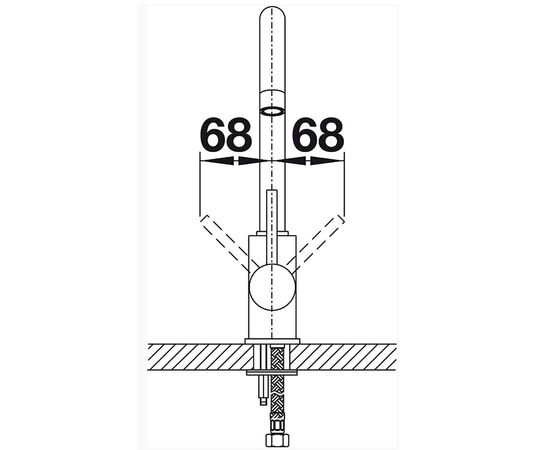 смеситель для кухни blanco mida 519415, антрацит в Актобе фото № 3