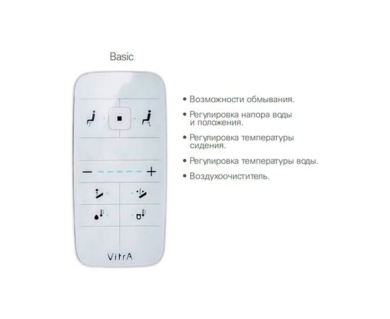 умный унитаз vitra v-care 5674b003-6193 basic в Актобе фото № 2