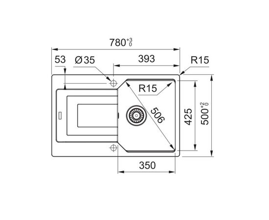 Кухонная мойка franke ubg 611-78 114.0686.749 в Актобе фото № 2