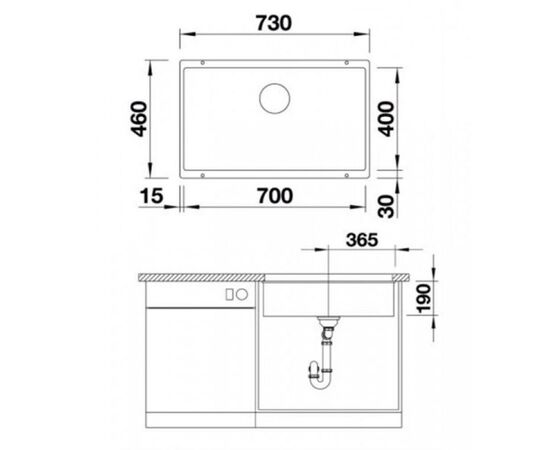 Кухонная мойка blanco rotan 700-u 527330 в Актобе фото № 2