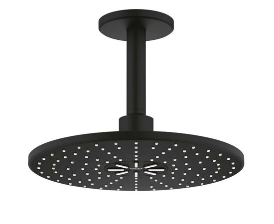 Верхний душ с кронштейном grohe rainshower 310 22124kf0, 142, 2 режима струи, черный в Актобе фото № 1