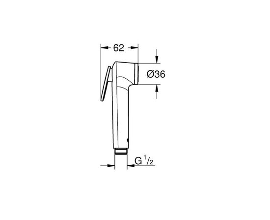 Гигиенический душ grohe tempesta-f 26506000, хром в Актобе фото № 2