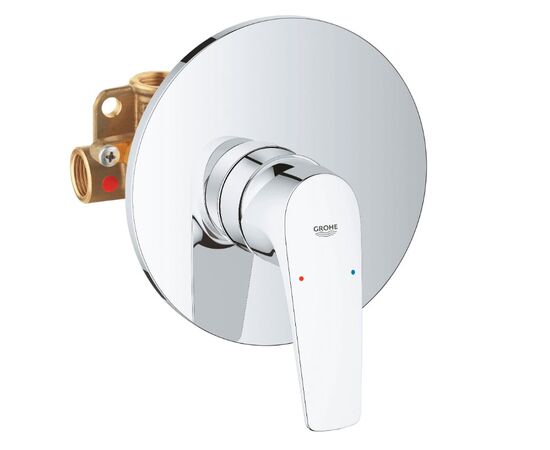 Встраиваемый смеситель для душа grohe bauflow 29112000 с механизмом, хром в Актобе фото № 1