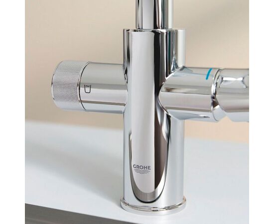 смеситель для кухни grohe blue pure eurosmart 3058700, c фильтром и технологией обратный осмос, хром в Актобе фото № 3