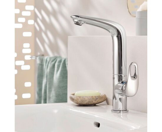 Высокий смеситель для раковины grohe eurostyle 23569003, хром в Актобе фото № 2