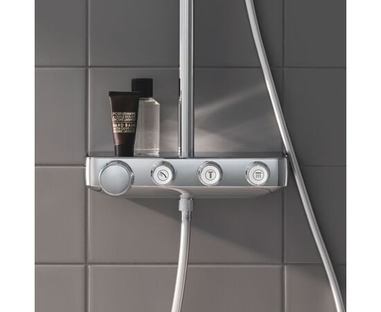 Душевая система с термостатом grohe euphoria smartcontrol system 310 cube duo 26508000, хром в Актобе фото № 4