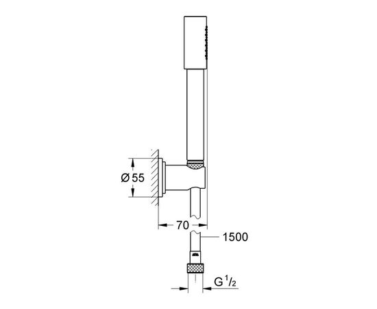 Душевой гарнитур grohe sena 28348000, хром в Актобе фото № 2