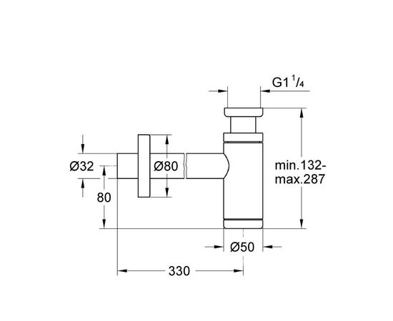 сифон для раковины grohe 29509kf0, черный в Актобе фото № 2