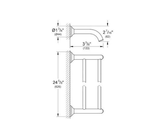 Двойной держатель для полотенца grohe essentials authentic 40654000, 600, хром в Актобе фото № 2