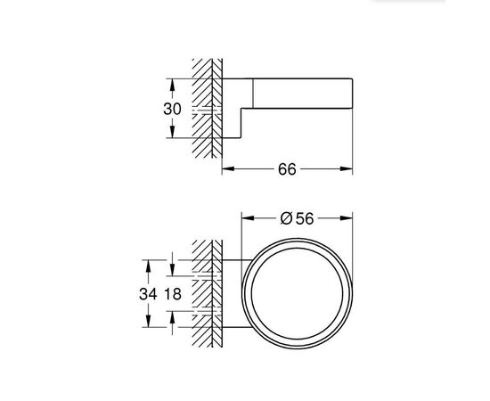 Держатель grohe selection 41217kf0 стакана, дозатора жидкого мыла, черный в Актобе фото № 2