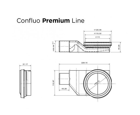 Душевой лоток pestan confluo premium 13000295 850 черный в Актобе фото № 4