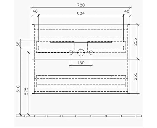 тумба с раковиной 80см villeroy&boch avento a89100b4+41568001 в Актобе фото № 3