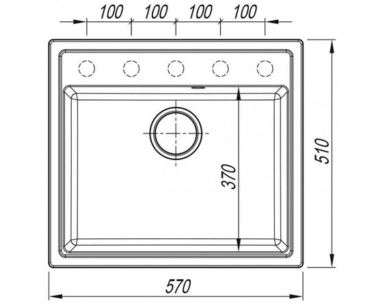 Кухонная мойка dr.gans ника 570, графит смс в Актобе фото № 2