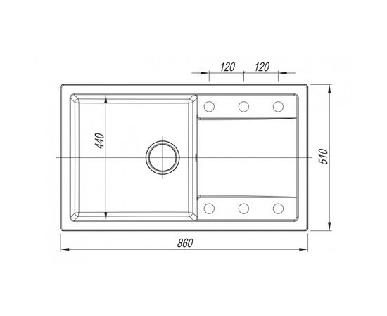 Кухонная мойка dr.gans техно 860, терра смс в Актобе фото № 2