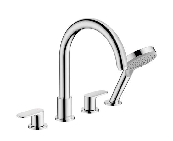 смеситель на борт ванны hansgrohe vernis blend 71456000 на 4 отверстия , хром в Актобе фото № 1