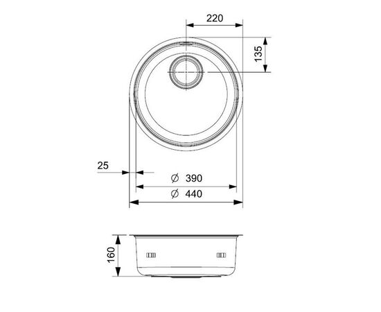 Кухонная мойка reginox r34934 l18 390 l okg, jet black в Актобе фото № 3