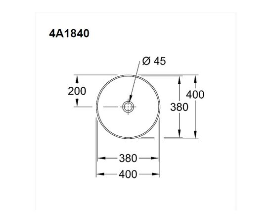 раковина накладная villeroy boch collaro 4a184001 40x40 в Актобе фото № 3