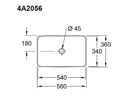 раковина накладная villeroy boch collaro 4a205601 56x36 в Актобе фото № 4