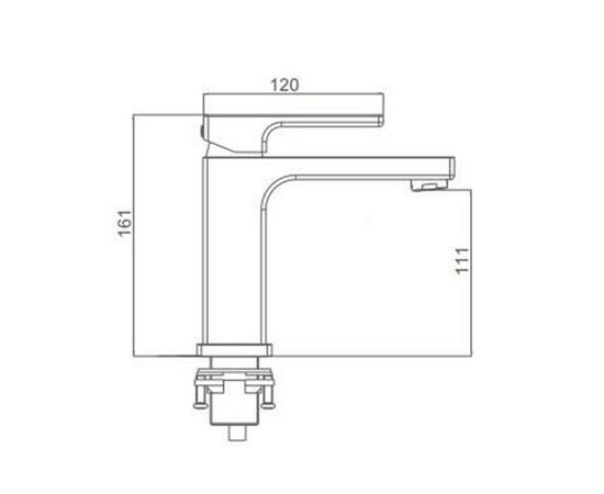 смеситель для раковины gappo g1017-6 черный в Актобе фото № 2