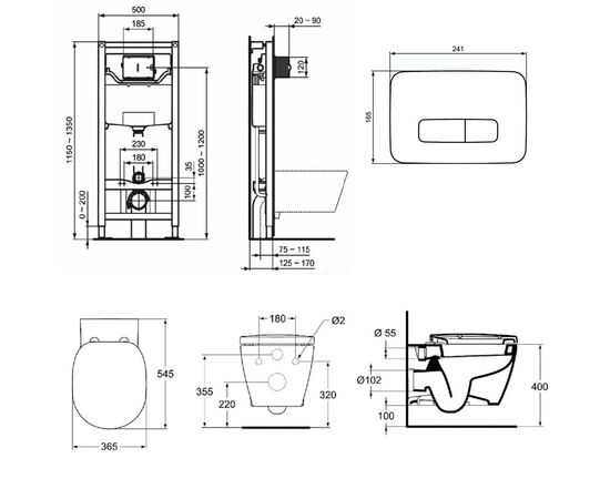 Комплект ideal standard connect e803501 prosys oleas m3 r0123aa в Актобе фото № 2