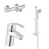 Набор смесителей grohe eurosmart 124422 3в1 в Астане фото № 1