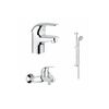 Набор смесителей grohe euroeco 124428 3в1 для ванной комнаты в Астане фото № 1