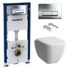 унитаз с инсталляцией 6в1 geberit duofix 458.128.21.1 и кнопкой delta 51 в Астане фото № 1