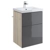 тумба с раковиной сersanit smart p-su-sma-co50/gr 50см серая в Астане фото № 1