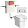 Комплект vitra s20: унитаз 5520b003-0075 с инсталляцией и кнопкой 740-0780/77-003-001 в Астане фото № 1
