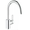 Grohe eurostyle cosmopolitan 31126002 смеситель для мойки с вытяжным изливом dn 15 в Астане фото № 1