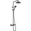 Душевая система hansgrohe vernis blend 26276670 200 черная матовая с термостатом в Астане фото № 1
