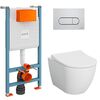 унитаз с инсталляцией vitra mia round smoothflush 9873b003-7201 безободковый в Астане фото № 1