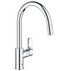 смеситель для кухни grohe bauloop 30543000, выдвижной излив, хром в Астане фото № 1
