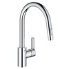 смеситель для кухни grohe eurostyle cosmopolitan 31482003 с выдвижным изливом, хром в Астане фото № 1