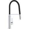 смеситель для кухни grohe concetto 31491000 с профессиональной лейкой, черный/хром в Астане фото № 1