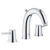 смеситель для раковины на 3 отверстия grohe bauclassic 20470000, хром в Астане фото № 1