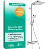 Душевая система hansgrohe crometta е 240 1jet showerpipe 27271000 с термостатом в Астане фото № 1
