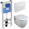 Комплект ideal standard: унитаз e814901 c инсталляцией r020467 и кнопкой r0123aa в Астане фото № 1