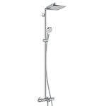 Душевая система hansgrohe crometta e 240 1jet showerpipe 27298000 с термостатом в Астане фото № 1