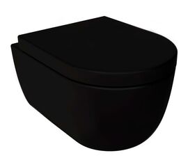 унитаз подвесной bocchi v-tondo 1416-004-0129 с микролифтом черный матовый в Астане фото № 1