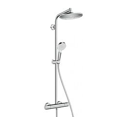 Душевая система hansgrohe crometta s 240 1jet showerpipe 27267000 с термостатом в Астане фото № 1